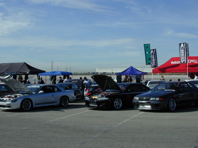 Motorex cars on right